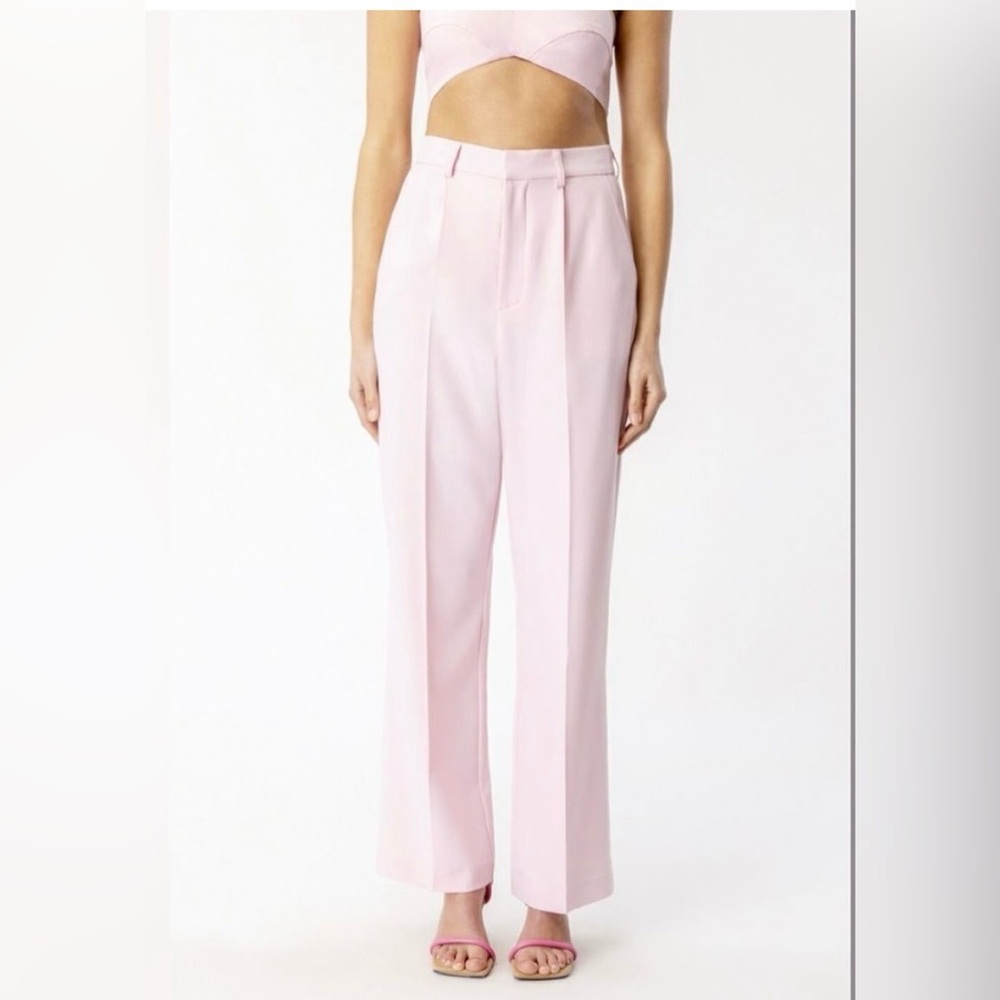 Bardot Maison Straight Leg High-Rise Pants